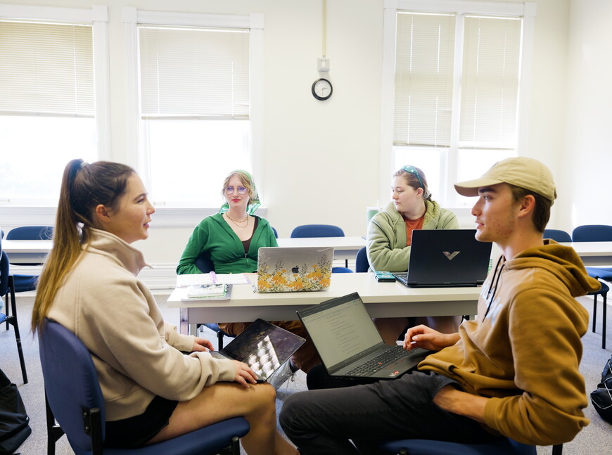 Students studying.