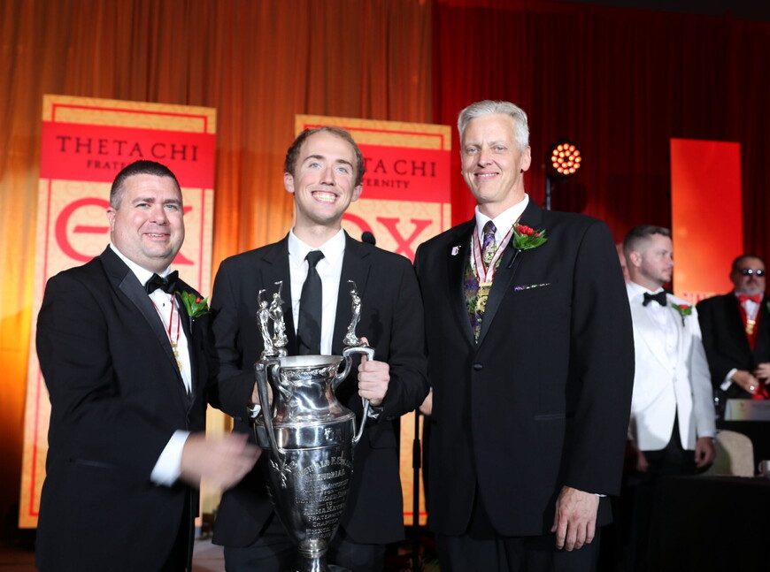 Michael Biertzer receives the Colley Award. 