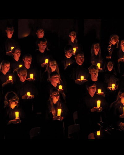 NWU choir singing at Christmas time.