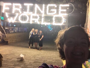 Olivia Finnegan takes a selfie at the Fringe World Festival