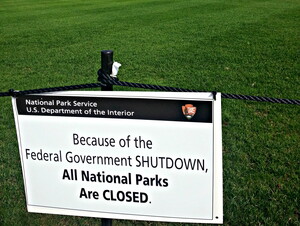Students captured photos from the government shutdown.