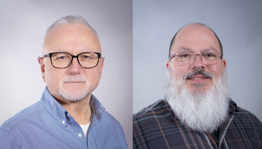 Headshot of James Yankech and a headshot of Ray Romero.