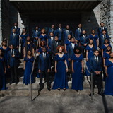 Members of The Aeolians pose for a picture. 